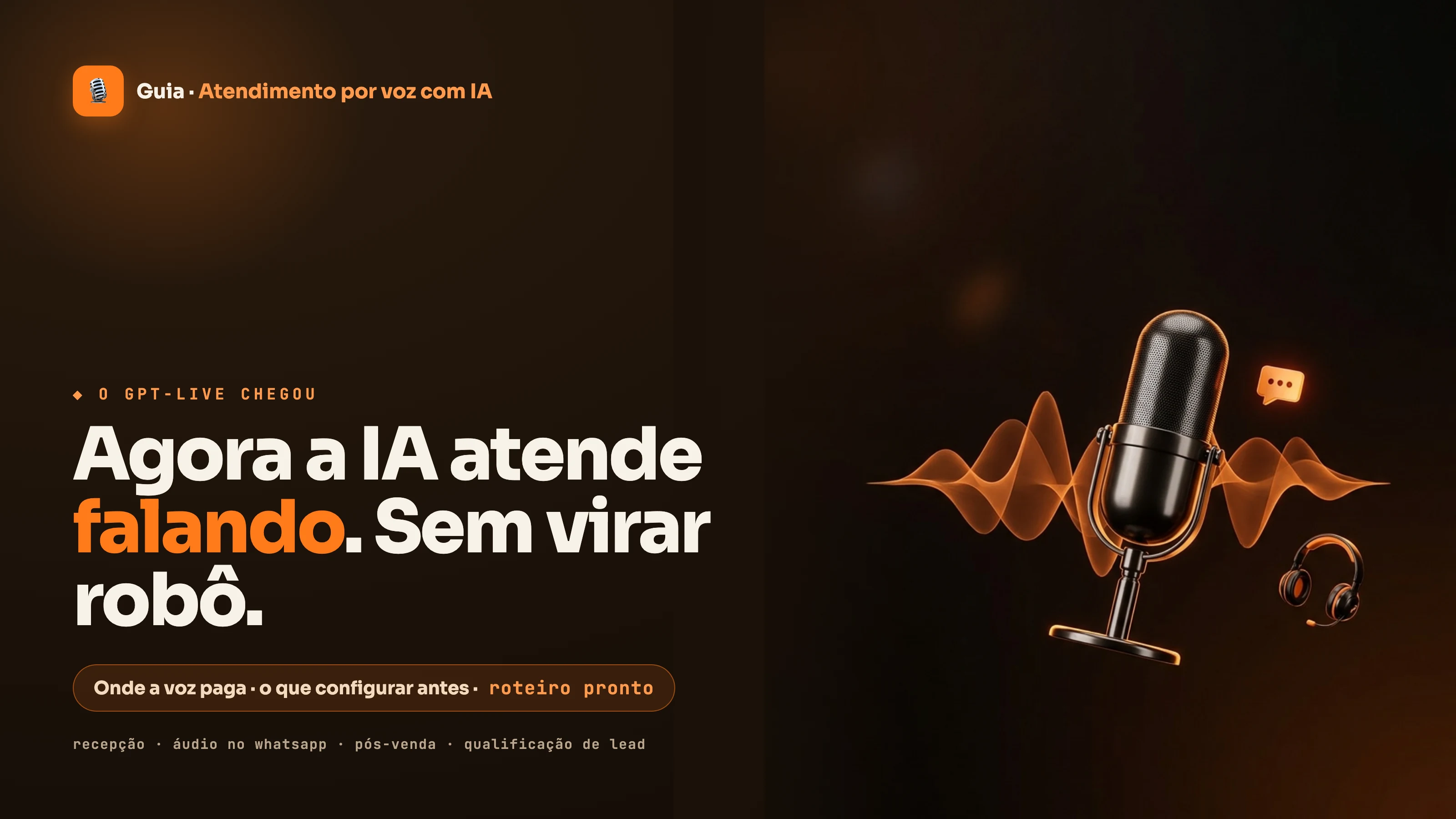 Atendimento por voz com IA em tempo real