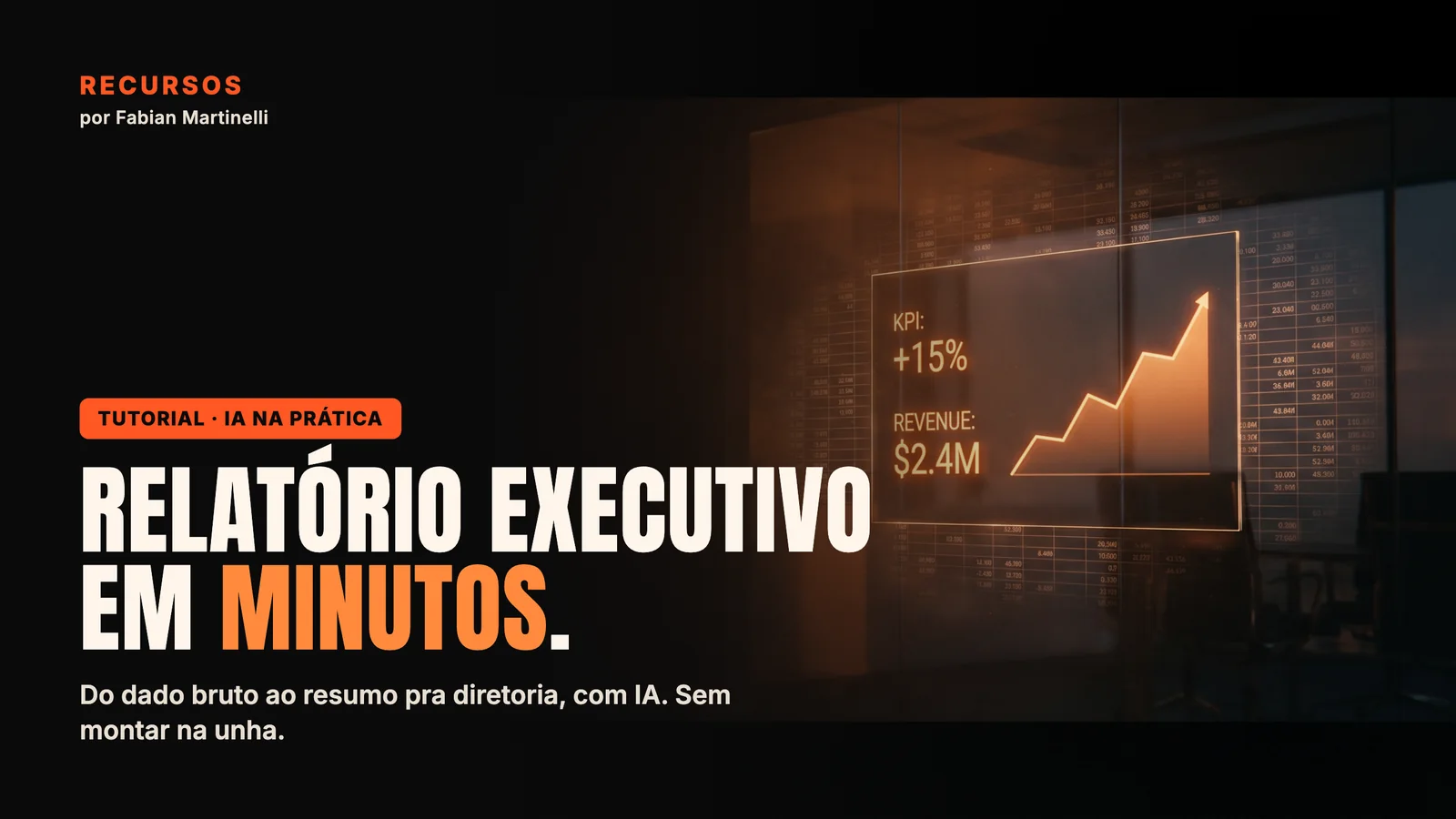 Relatório executivo com IA em minutos