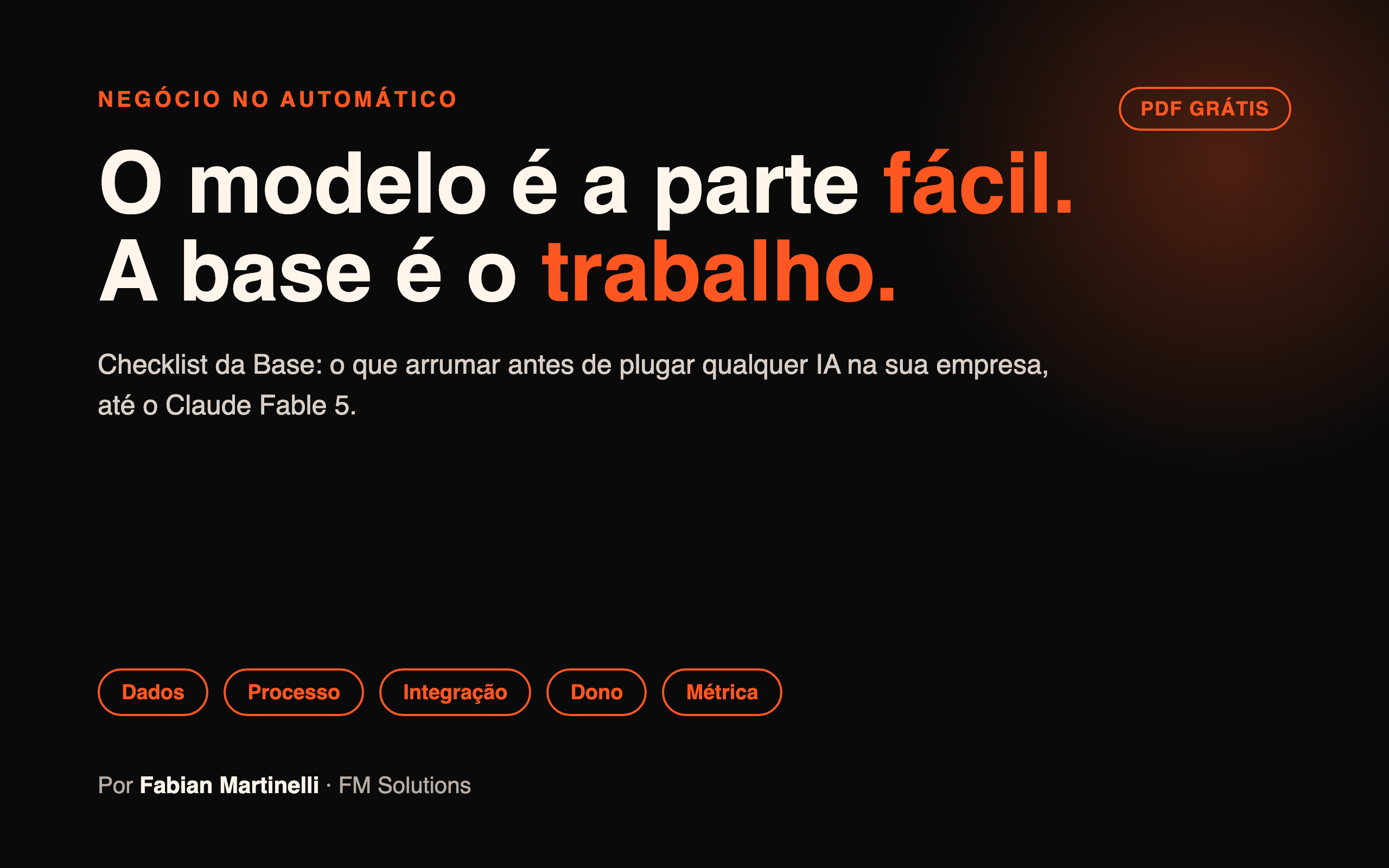 Checklist da Base